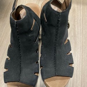 Swede black dansko sandal